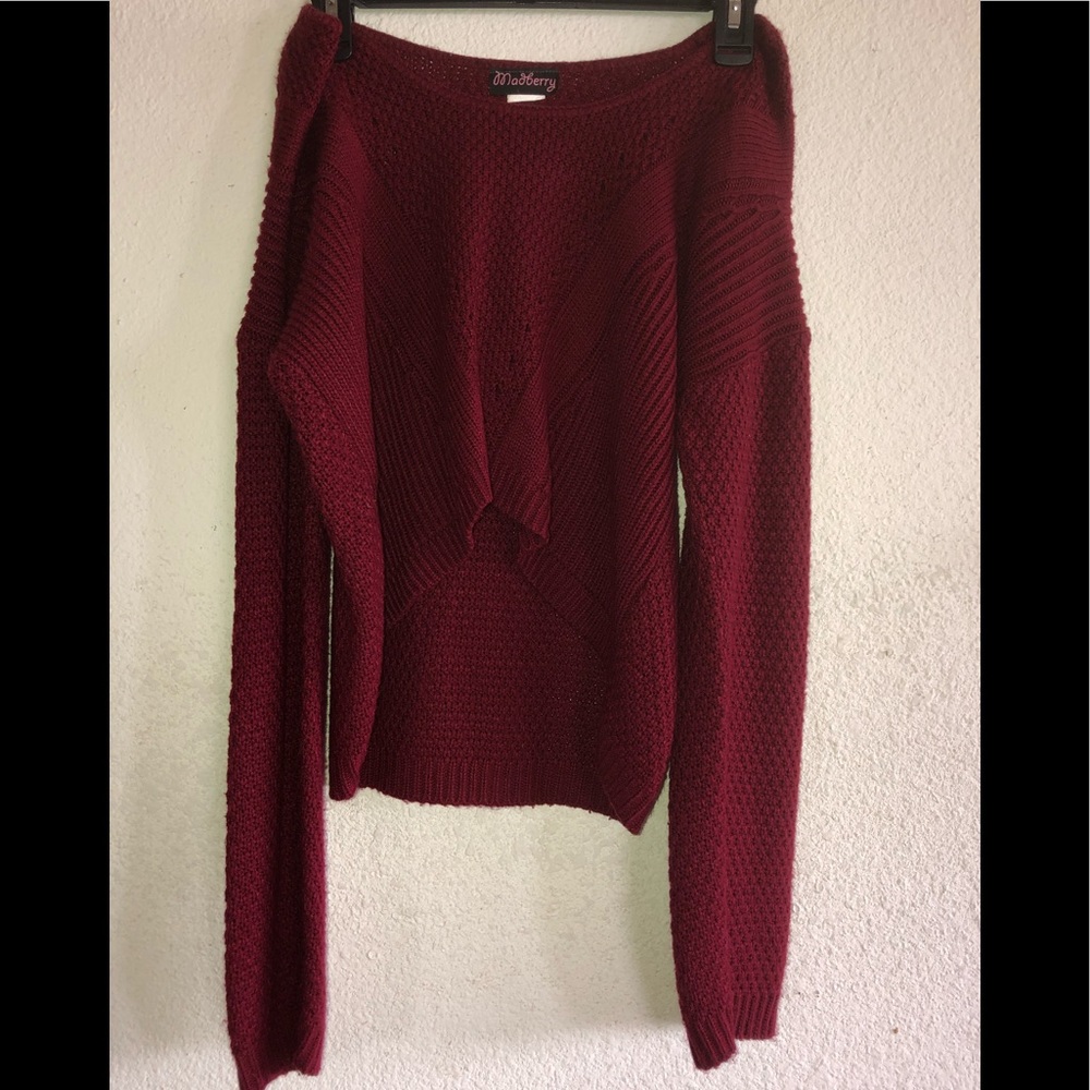 Burgundy Sweater
